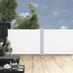 vidaXL Tenda da Sole Laterale Retrattile Crema 100x1000 cm - Vista aggiuntiva 3