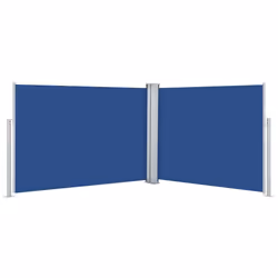 vidaXL Tenda da Sole Laterale Retrattile Blu 100x1000 cm - Vista aggiuntiva 2