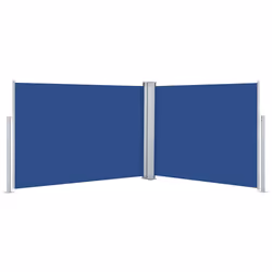 vidaXL Tenda da Sole Laterale Retrattile Blu 120x1000 cm - Vista aggiuntiva 2