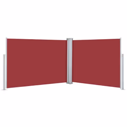 vidaXL Tenda da Sole Laterale Retrattile Rossa 120x1000 cm - Vista aggiuntiva 2