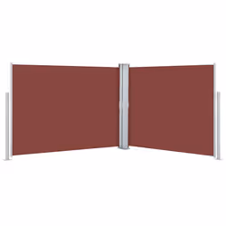 vidaXL Tenda Laterale Retrattile Marrone 140x1000 cm - Vista aggiuntiva 2