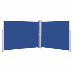 vidaXL Tenda da Sole Laterale Retrattile Blu 140x1000 cm - Vista aggiuntiva 2