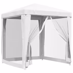 vidaXL Tendone per Feste con 4 Pareti in Rete 2x2 m Bianco - Vista aggiuntiva 2