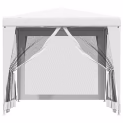 vidaXL Tendone per Feste con 4 Pareti in Rete 2,5x2,5 m Bianco - Vista aggiuntiva 3