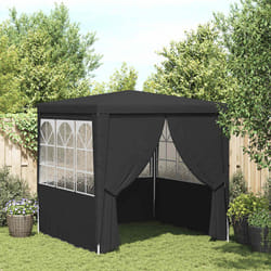 vidaXL Gazebo Professionale con Pareti 2,5x2,5 m Antracite 90 g/m²