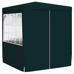 vidaXL Gazebo Professionale con Pareti 2,5x2,5 m Verde 90 g/m² - Vista aggiuntiva 3