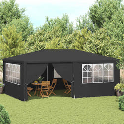 vidaXL Gazebo Professionale con Pareti 4x6 m Antracite 90 g/m²