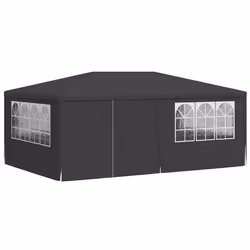vidaXL Gazebo Professionale con Pareti 4x6 m Antracite 90 g/m² - Vista aggiuntiva 3