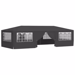 vidaXL Gazebo Professionale con Pareti 4x9 m Antracite 90 g/m² - Vista aggiuntiva 2