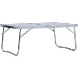 Tavolo Pieghevole da Campeggio Bianco in Alluminio 60x40cm Vidaxl 105571