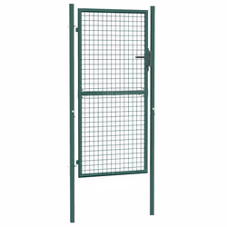 vidaXL Cancello per Recinzione in Acciaio 100x175 cm Verde - Vista aggiuntiva 2