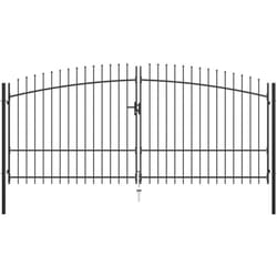 Vidaxl - Cancello Doppio con Punte a Lancia 400x225 cm 988049