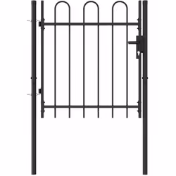 Questo cancello formerà una barriera dallo stile contemporaneo e pratico, che dividerà il giardino dal mondo esterno. Molto s ...
