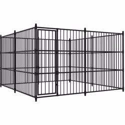 Offrite sicurezza, protezione e comfort ai vostri cuccioli con questa gabbia da esterno per cani. Questo canile versatile e r ...