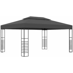 Vidaxl - Gazebo da Giardino in Acciaio Verniciato e Tessuto 4 x 3 m vari colori colore : Antracite