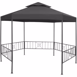 Questo gazebo da giardino, caratterizzato da un design classico ed elegante, offre il perfetto rifugio all'ombra per eventi e ...
