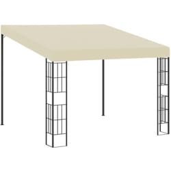 Vidaxl - Gazebo a Parete 3x3 m Crema in Tessuto