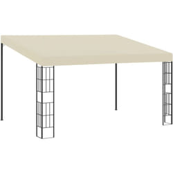 Vidaxl - Gazebo a Parete 3x4 m Crema in Tessuto 7562