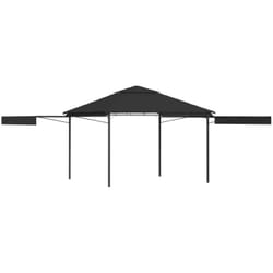 Vidaxl - Gazebo Tetto Doppio Estendibile 3x3x2,75 m Antracite 180 g/m² 8150