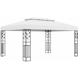 Vidaxl - Gazebo con Tetto Doppio 3x4 m Bianco 7989