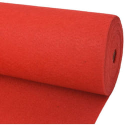 Vidaxl - Tappeto Piatto da Esposizione Rosso Riutilizzabile varie dimensioni dimensioni : 1.6 x 12 m