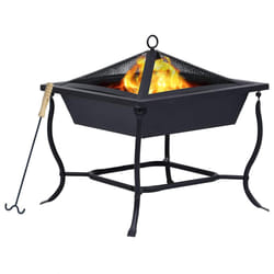 Braciere Nero 42x42x45 cm in Acciaio cod mxl 72940