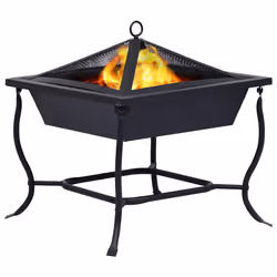Braciere Nero 42x42x45 cm in Acciaio cod mxl 72940