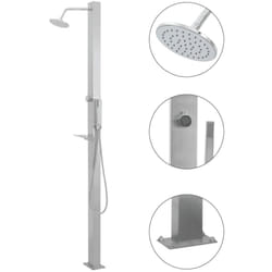 Vidaxl - Doccia da Giardino in Acciaio Inox Design Elegante vari modelli modelli : Lineare