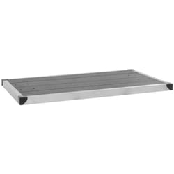 Piatto Doccia da Esterni in Acciaio Inox wpc 110x62 cm vari colori colore : grigio
