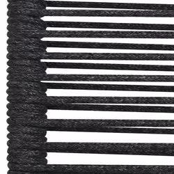 VidaXL 48568 sedia da esterno Terrazzo Cotone, Acciaio Nero - Vista aggiuntiva 6