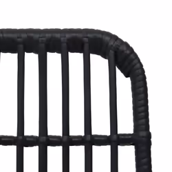 VidaXL 48584 sedia da esterno Terrazzo Rattan sintetico, Acciaio Nero - Vista aggiuntiva 6