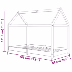 VidaXL 283353 lettino per bambini Grigio Legno - Vista aggiuntiva 8