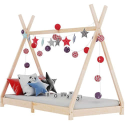 Giroletto per Bambini, Letto per bambini, Letti singoli in Legno Massello di Pino 70x140 cm Vidaxl