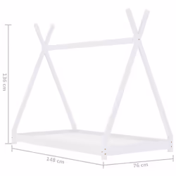 VidaXL 283358 lettino per bambini Bianco Legno - Vista aggiuntiva 7