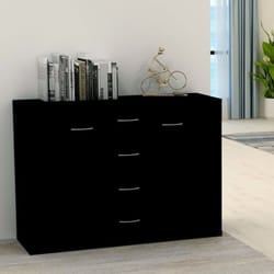 Vidaxl - Credenza, Madia per salotto Nera 88x30x65 cm in Truciolato