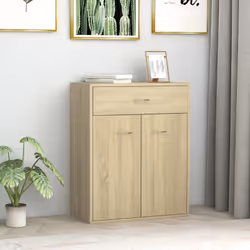 Questa credenza, caratterizzata da un design minimalista, sarà un'aggiunta pratica e altamente decorativa alla vostra casa. G ...