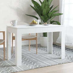 Tavolo da Pranzo, Tavolo da Cucina Bianco 120x60x76 cm in Legno Multistrato vidaXL 62883