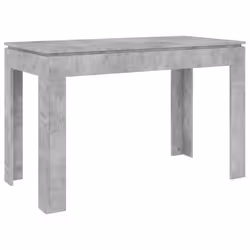 vidaXL Tavolo da Pranzo Grigio Cemento 120x60x76 cm Legno Multistrato - Vista aggiuntiva 2