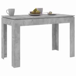 vidaXL Tavolo da Pranzo Grigio Cemento 120x60x76 cm Legno Multistrato - Vista aggiuntiva 3