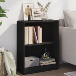 Libreria, Scaffale Nera 60x24x74, 5 cm in Legno Multistrato Vidaxl