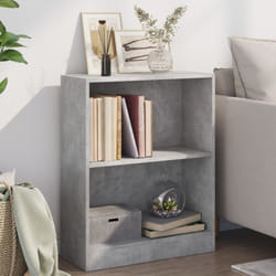 Libreria, Scaffale Grigio Cemento 60x24x74, 5 cm in Legno Multistrato Vidaxl