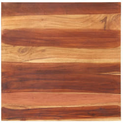 Piano Tavolo, Vassoi da tavola Rettangolare in Legno Massello di Sheesham 15-16 mm 70x70 cm Vidaxl