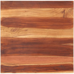 Piano Tavolo, Vassoi da tavola Rettangolare in Legno Massello di Sheesham 25-27 mm 70x70 cm Vidaxl