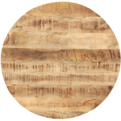 Vidaxl - Piano Tavolo, Vassoi da tavola in Legno Massello di Mango Rotondo 25-27 mm 80 cm