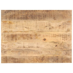 Vidaxl - Piano Tavolo, Vassoi da tavola Rettangolare in Legno Massello di Mango 25-27 mm 80x70 cm