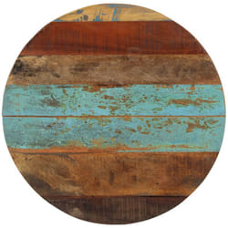 Piano Tavolo, Vassoi da tavola Rotondo 60 cm 15-16 mm in Legno di Recupero Vidaxl