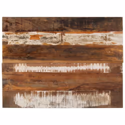 Questo piano del tavolo in legno, dall'aspetto semplice e pulito, aggiunge un fascino rustico agli ambienti interni o esterni ...