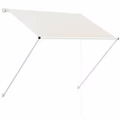 vidaXL Tenda da Sole Retrattile 100x150 cm Crema - Vista aggiuntiva 2