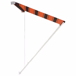 vidaXL Tenda da Sole Retrattile 300x150 cm Arancione e Marrone - Vista aggiuntiva 3
