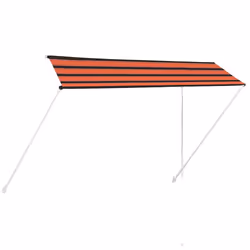 vidaXL Tenda da Sole Retrattile 300x150 cm Arancione e Marrone - Vista aggiuntiva 2